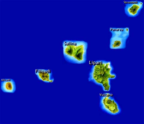 mappa di Lipari